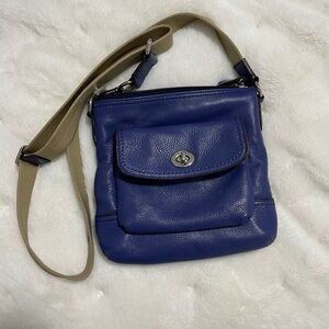 Rare Royal blue Coach park cross body